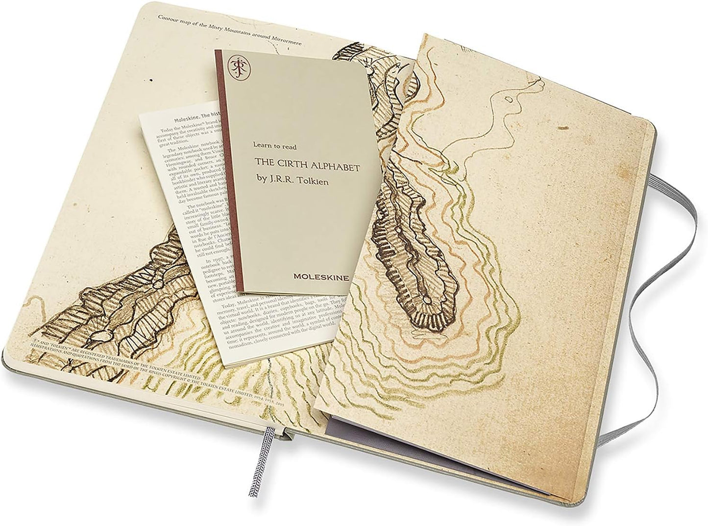 Moleskine Limited Edition Lord Of The Rings Notebook, Hard Cover, Large (5" x 8.25") Ruled/Lined, Black, 240 Pages - Grierson Studio
