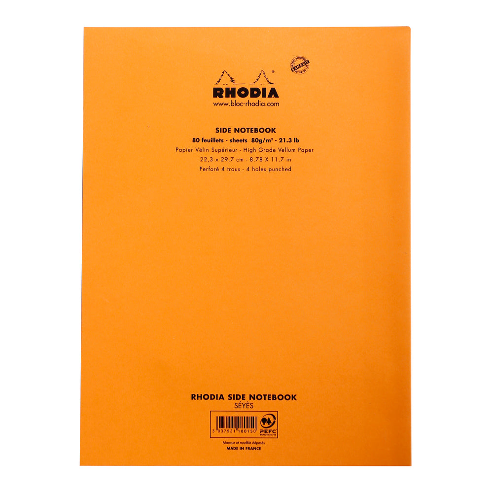 Rhodia - Pad #18 - Side Stapled Notebook - A4+ - Seyes - Orange - Grierson Studio