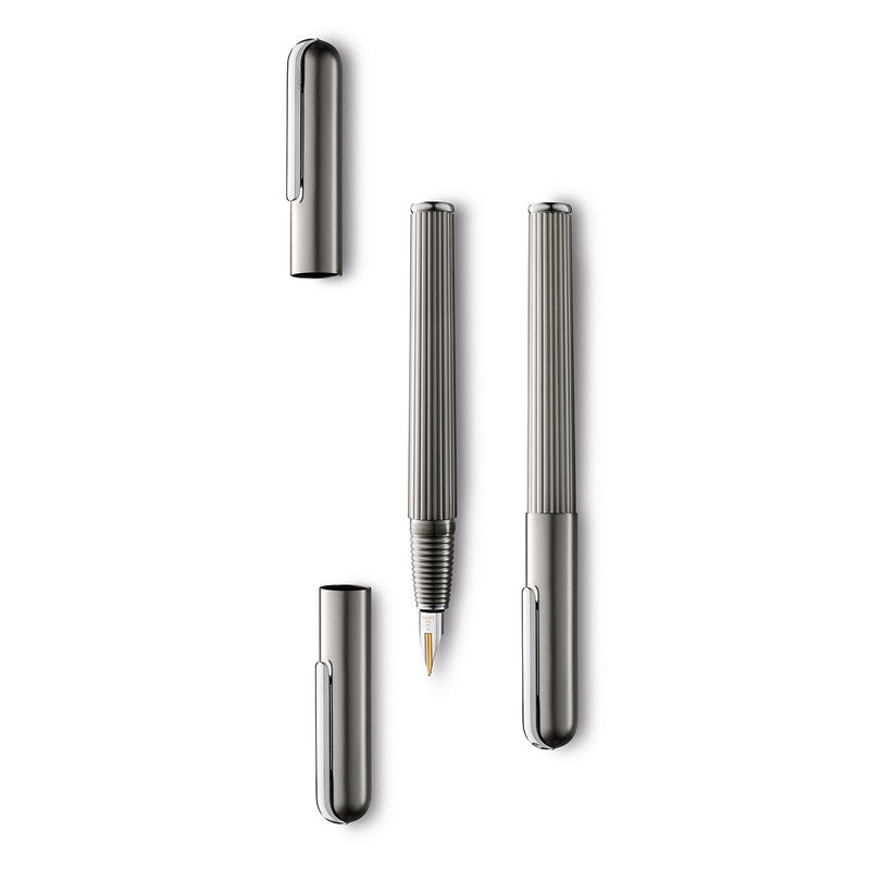 LAMY - IMPORIUM - FOUNTAIN PEN - MEDIUM - TITANIUM & PLATINUM - Grierson Studio