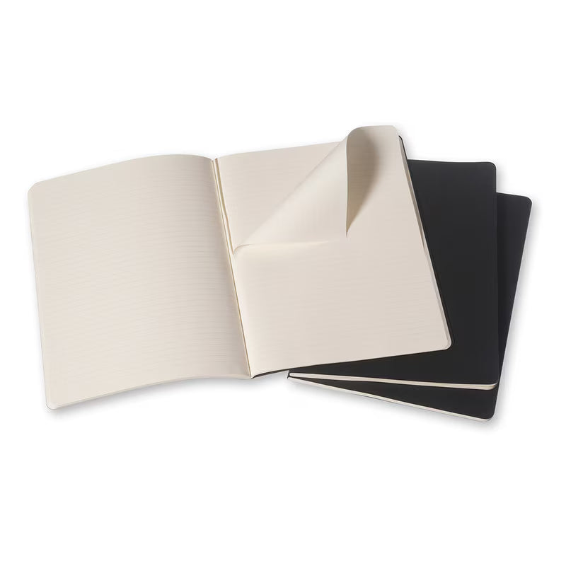 B5 - CAHIER NOTEBOOK - RULED - EXTRA LARGE - BLACK - Grierson Studio