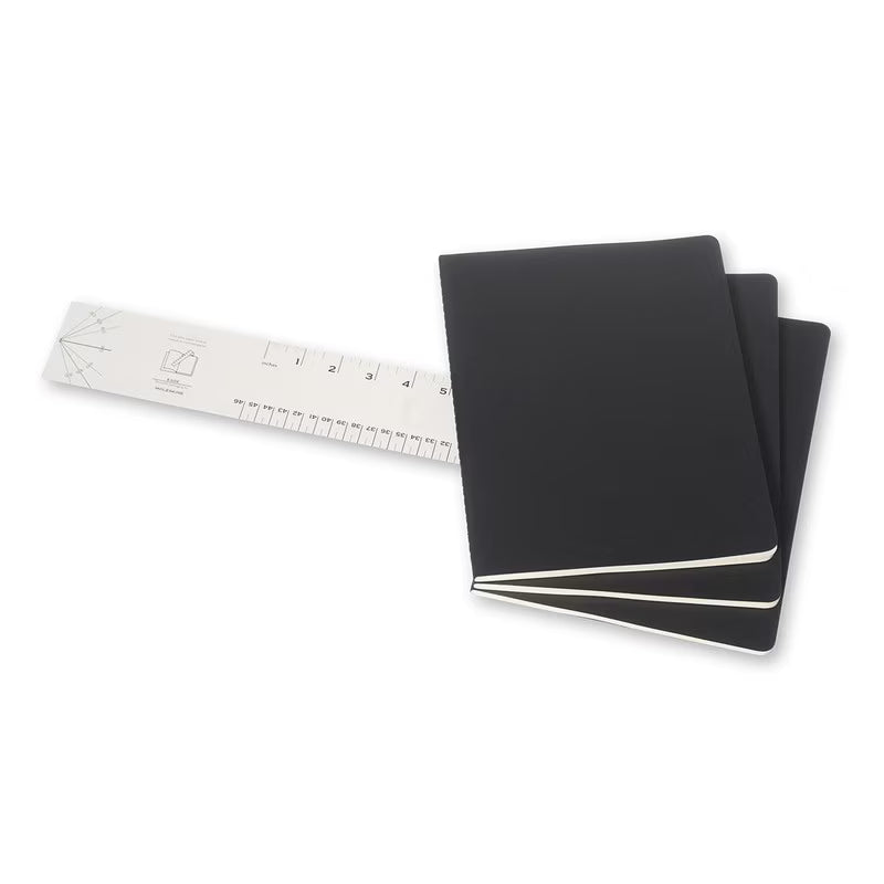 B5 - CAHIER NOTEBOOK - RULED - EXTRA LARGE - BLACK - Grierson Studio