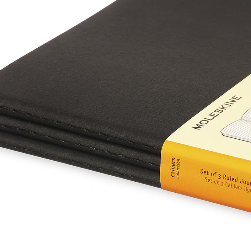 B5 - CAHIER NOTEBOOK - RULED - EXTRA LARGE - BLACK - Grierson Studio