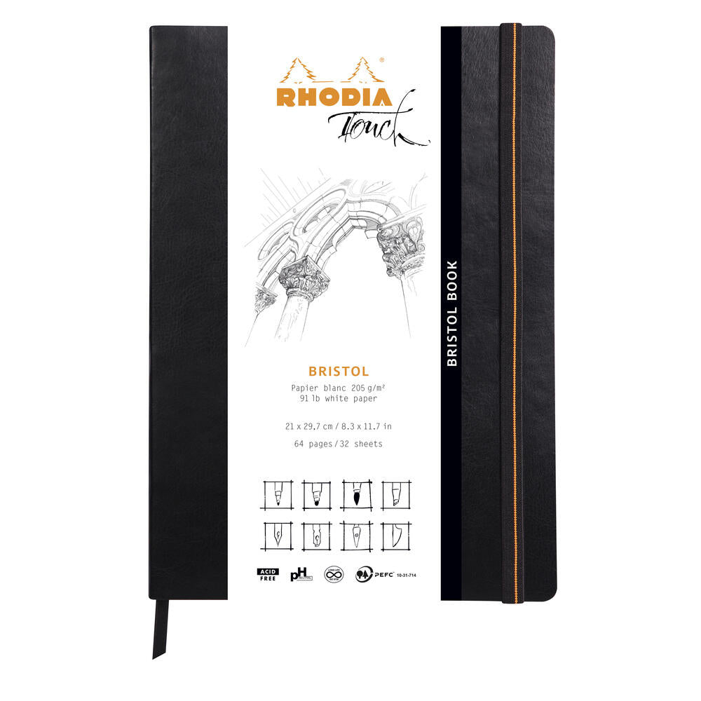 Rhodia - Touch Collection - Bristol Book - Soft Cover - A4 Portrait - Plain - Grierson Studio