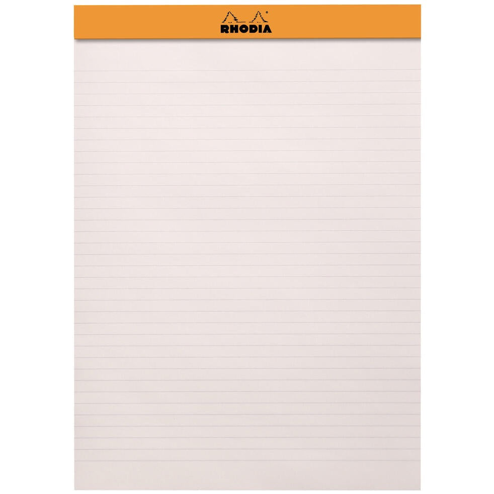 Rhodia - Premium 'R' No. 18 Top Stapled Notepad - A4 - Ruled - Black - Grierson Studio