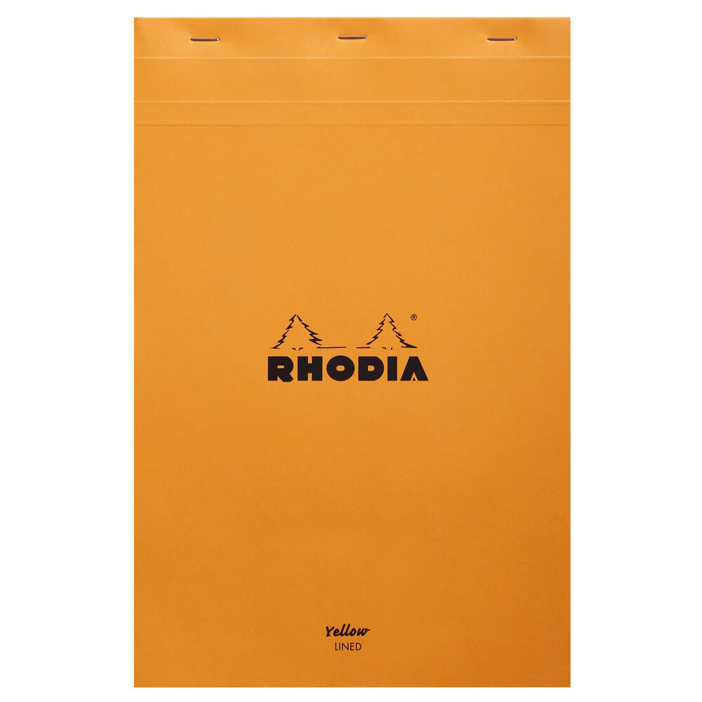 Rhodia - No. 19 Top Stapled Legal Pad - A4+ - Ruled with Margin - Orange - Grierson Studio