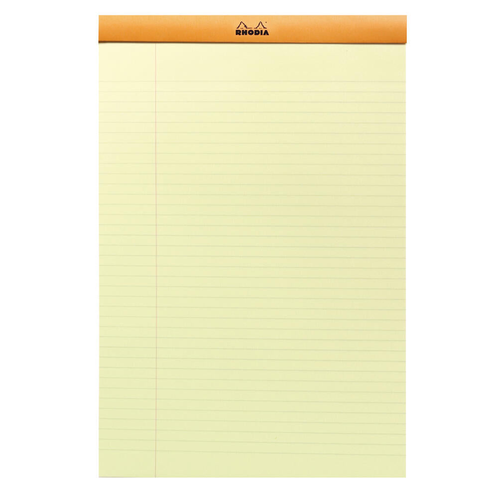 Rhodia - No. 19 Top Stapled Legal Pad - A4+ - Ruled with Margin - Orange - Grierson Studio