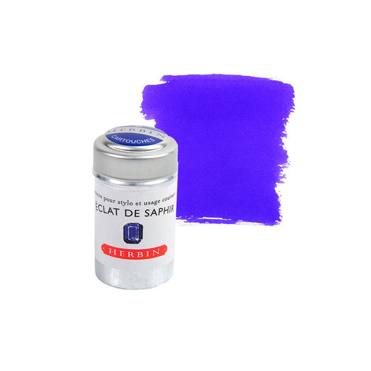 J. Herbin Fountain Pen Ink Cartridges. Sapphire Blue - Grierson Studio