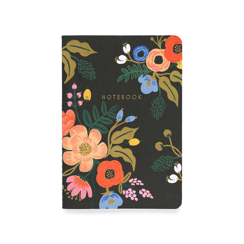 RIFLE PAPER CO - A5 - STITCHED NOTEBOOKS - RULED - LARGE - LIVELY FLORAL - Grierson Studio