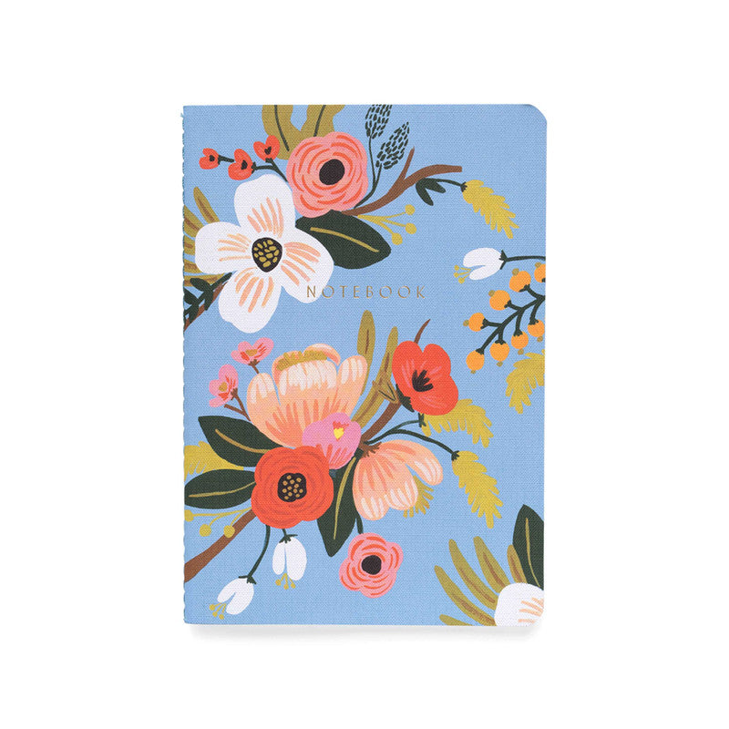 RIFLE PAPER CO - A5 - STITCHED NOTEBOOKS - RULED - LARGE - LIVELY FLORAL - Grierson Studio