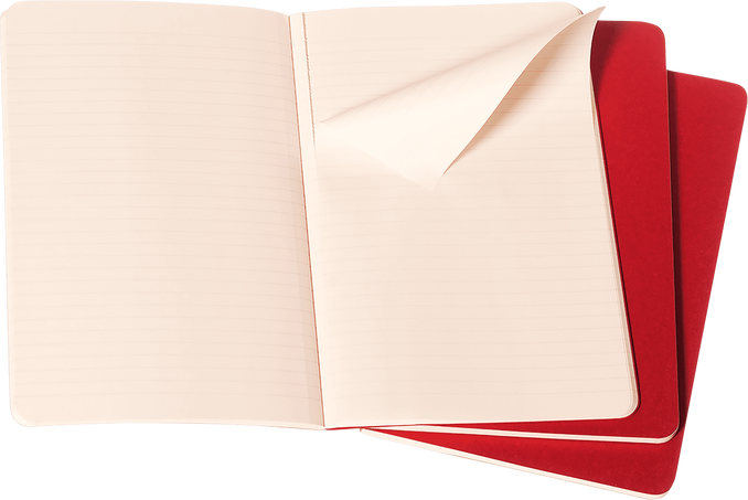 A5 Single Large Pioneer Red Notebook - Grierson Studio