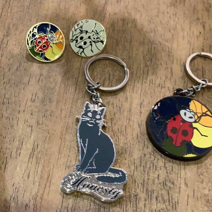 Ladybug keychain coloured - Grierson Studio