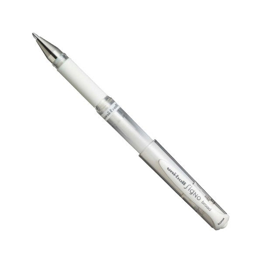 Uni-Ball Signo Broad Roller Ball Pen - White - Grierson Studio